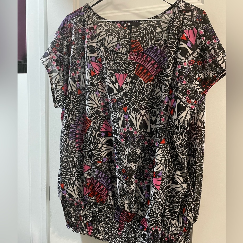 MXM short-sleeve top for women 1X